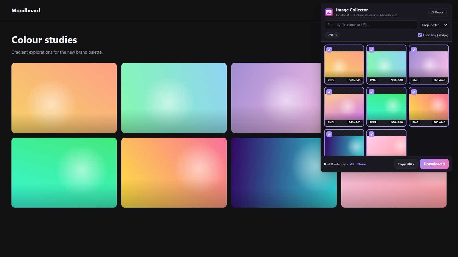 WEB IMAGE COLLECTOR screenshot